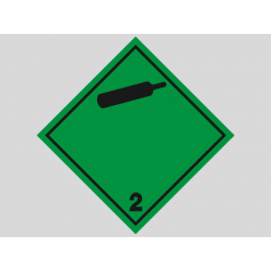 Знаки перевозки опасных грузов "КЛАСС 2.2. НЕВОСПЛАМЕНЯЮЩИЕСЯ, НЕТОКСИЧНЫЕ ГАЗЫ" (наклейка)