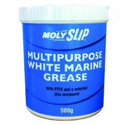 Multipurpose white marine Универсальная белая смазка с литиевым загустителем, ПТФЭ и цинком., Multipurpose white marine, Moly Slip
