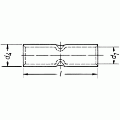 Медные длинные соединители (гильзы) стандарта DIN46341 ч.1, форма A и B, 0,5–150 мм2