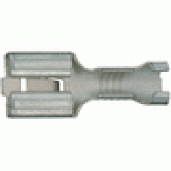 Неизолированные плоские разъемы (розетка) с фиксатором, латунь, DIN46340 ч.3, 0,5–6 мм2
