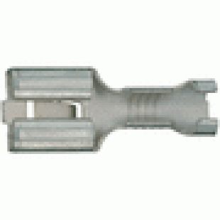 Неизолированные плоские разъемы (розетка) с фиксатором, латунь, DIN46340 ч.3, 0,5–6 мм2